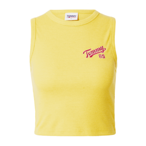 Tommy Jeans Stick felső 'College' sárga / sötét-rózsaszín kép