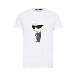 Karl Lagerfeld Póló 'Ikonik 2.0' krém / fekete / piszkosfehér kép