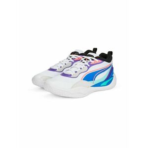 PUMA Sportcipő 'Playmaker Pro' kék / lila / világos-rózsaszín / fehér kép
