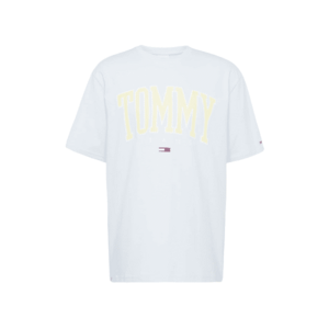 TOMMY HILFIGER Póló pasztellsárga / világosszürke / piros / fehér kép