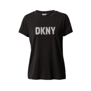 DKNY Póló rózsaszín / fekete / ezüst kép