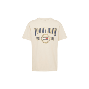 Tommy Jeans Póló krém / tengerészkék / piros / fehér kép