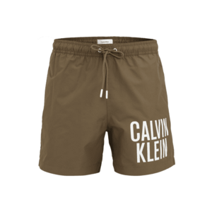 Calvin Klein Underwear Rövid fürdőnadrágok 'Intense Power' olíva / fehér kép