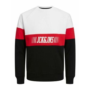 JACK & JONES Tréning póló 'MATEO' piros / fekete / fehér kép
