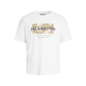 JACK & JONES Póló 'Crayon' tengerészkék / mustár / fekete / fehér kép