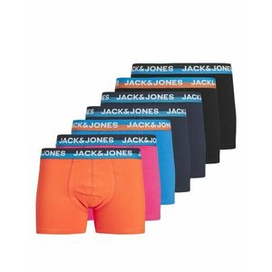 JACK & JONES Boxeralsók 'PALM BAY' kék / tengerészkék / narancs / rózsaszín kép