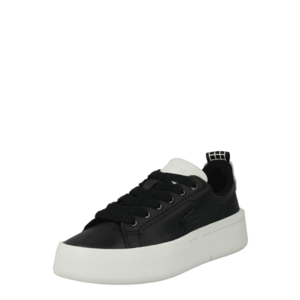 LACOSTE Rövid szárú sportcipők fekete / fehér kép