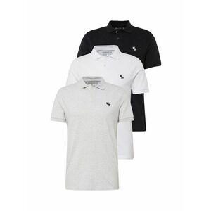 Abercrombie & Fitch Póló szürke melír / fekete / fehér kép