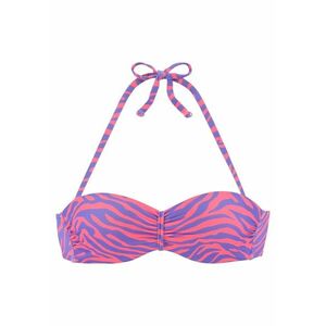 VENICE BEACH Bikini felső sötétlila / rózsaszín kép