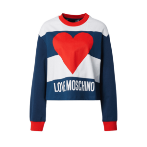 Love Moschino Tréning póló tengerészkék / vérvörös / fehér kép