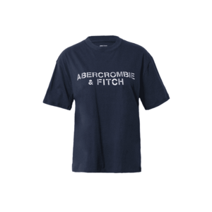 Abercrombie & Fitch Póló éjkék / világoskék / fehér kép