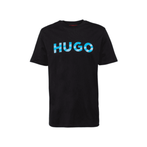 HUGO Póló 'Dulivio' világoskék / fekete kép