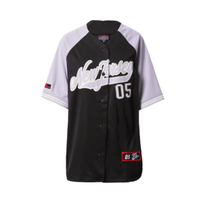 FUBU Póló 'New Jersey Baseball' pasztellila / vérvörös / fekete / fehér kép
