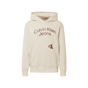 Calvin Klein Jeans Tréning póló bézs / borvörös kép