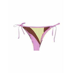 Pull&Bear Bikini nadrágok dohánybarna / citrom / világos-rózsaszín kép