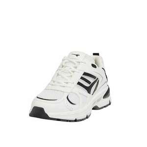 Pull&Bear Rövid szárú sportcipők fekete / fehér kép