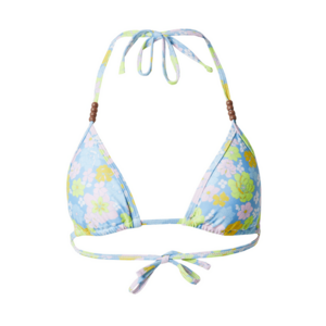 florence by mills exclusive for ABOUT YOU Bikini felső 'Crystal Waters' világoskék / világoszöld / rózsaszín kép