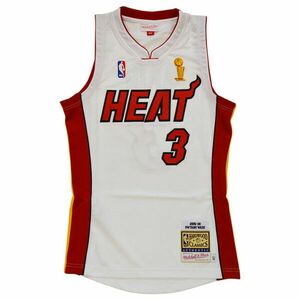 Jersey Mitchell & Ness Miami Heat #3 Dwayne Wade Final Jersey white kép