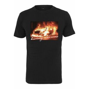 Mr. Tee Burning Car Tee black kép