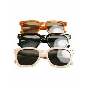Urban Classics Sunglasses Chicago 3-Pack black/brown/lightbeige kép