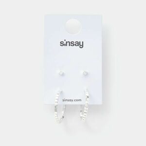Sinsay - 2 pár fülbevaló - Ezüst kép