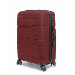 Borgo C-SEVEN bordó közepes bőrönd (60L) kép