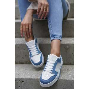 Kék-fehér alacsony szárú tornacipő Patrice kép
