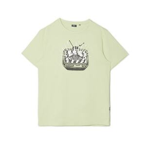 Cropp - Nyomott mintás T-shirt - Zöld kép