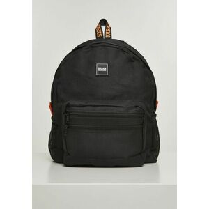 Urban Classics Basic Backpack black/orange kép