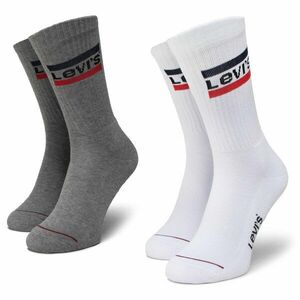 2 pár hosszú szárú unisex zokni Levi's® 37157-0151 White/Grey kép