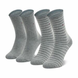 2 pár hosszú szárú női zokni Tommy Hilfiger 100001494 Middle Grey Melange 035 kép