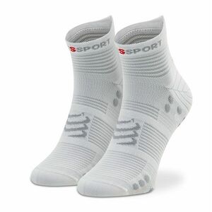 Unisex Magasszárú Zokni Compressport Pro Racing Socks V4.0 Run Low XU00047B_010 White/Alloy kép