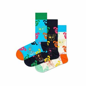 3 pár uniszex hosszú szárú zokni Happy Socks XDOG08-0150 Színes kép