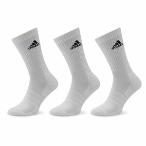 Unisex Magasszárú Zokni adidas Cushioned Crew Socks 3 Pairs HT3446 White/Black kép