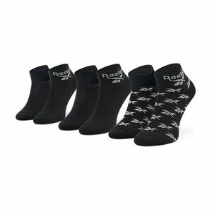 3 pár uniszex hosszú szárú zokni Reebok Cl Fo Ankle Sock 3P GG6675 Black kép