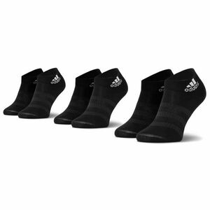 3 pár unisex bokazokni adidas Light Ank 3Pp DZ9436 Black/Black/Black kép