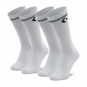 2 pár hosszú szárú unisex zokni Converse E1025W-2010 Fehér kép