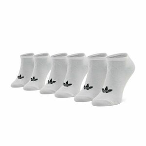 3 pár unisex bokazokni adidas Trefoil Liner S20273 White/White/Black kép