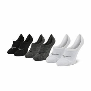 3 pár férfi bokazokni Mizuno Super Short Socks 3P J2GX005577 White/Black/Grey kép