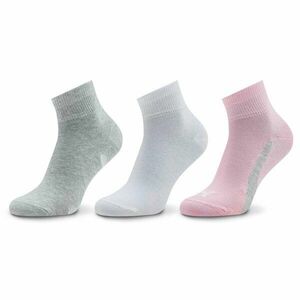 3 pár uniszex hosszú szárú zokni Puma Unisex Lifestyle Quarter 3P 907952 Basic Pink 04 kép