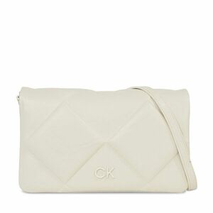 Táska Calvin Klein Re-Lock Quilt Shoulder Bag K60K611021 Dk Ecru PC4 kép