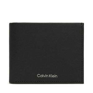 Nagyméretű férfi pénztárca Calvin Klein Ck Must Bifold 5Cc W/Coin K50K511381 Ck Black Pique BEH kép