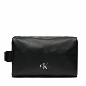 Smink táska Calvin Klein Jeans Monogram Soft Washbag K50K511443 Black BEH kép