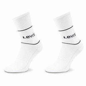 2 pár hosszú szárú unisex zokni Levi's® 701210567 White kép