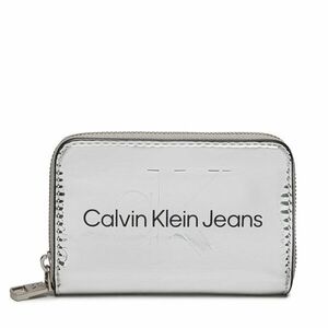 Nagy női pénztárca Calvin Klein Jeans Sculpted Med Zip Around Mono S K60K611863 Silver 0IM kép