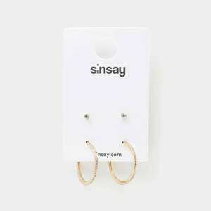 Sinsay - 2 pár fülbevaló - Arany kép