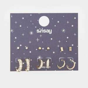 Sinsay - 6 pár fülbevaló - Arany kép