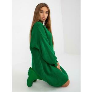 Női V-nyakkivágású ruha RUE PARIS zöld kép