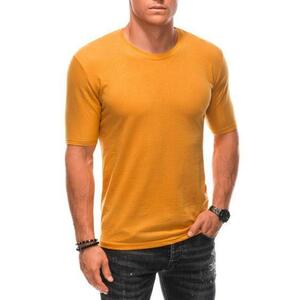 Férfi egyszínű póló S1896 musstard kép
