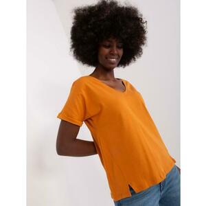Női póló hasítékkal SISA világos narancssárga kép